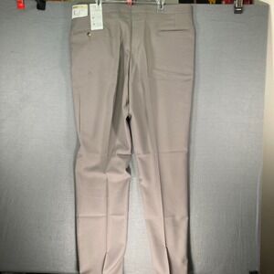 Sansabelt System Men's Tan Dacron Polyester Dress Pants Waist‎ 42 Inseam Regular